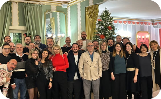 Il team di Polo Informatico alla cena aziendale di Natale