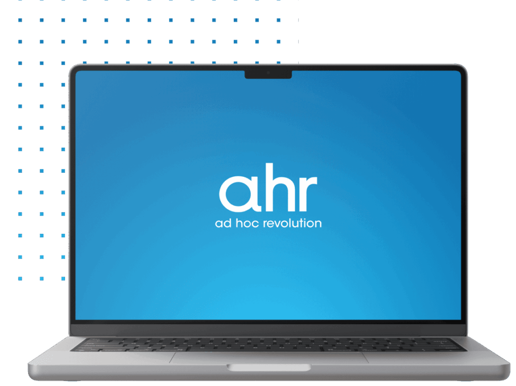 Software Ad Hoc Revolution su laptop