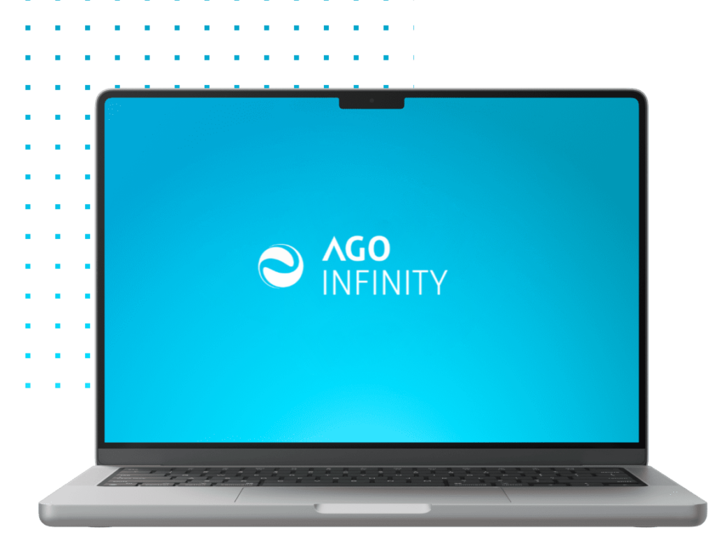 Software AGO Infinity su laptop