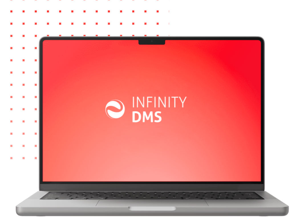 Software Infinity DMS su laptop