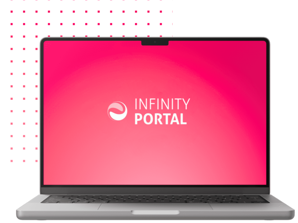 Software Infinity Portal su laptop